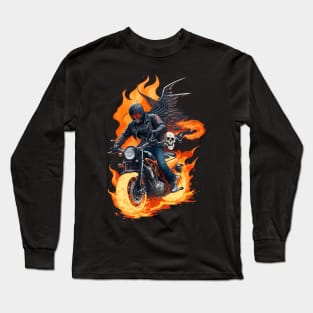 Burning Easy Rider from Hell Long Sleeve T-Shirt